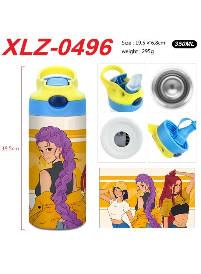 K-Pop Demon-Hunting Girl Group Student High Beauty Level Creative Stainless Steel Four-Color Thermal Cup Water Bottle